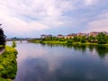 The view of YeÃÅ¸ilÃÂ±rmak river in Ãâ¡arÃÅ¸amba district of Samsun city.